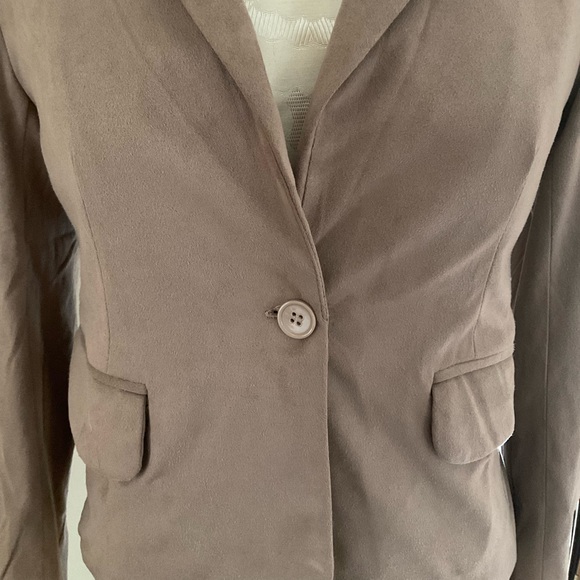 SINCERELY JULES collar blazer with flap one-button khaki Blazer size XS - Picture 5 of 11